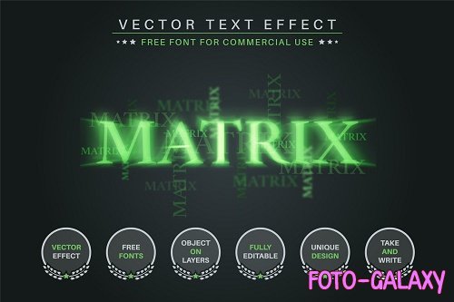 Cyber Matrix - Editable Text Effect - 6584216