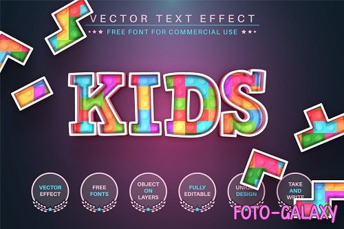 Kids Game - Editable Text Effect - 6587539