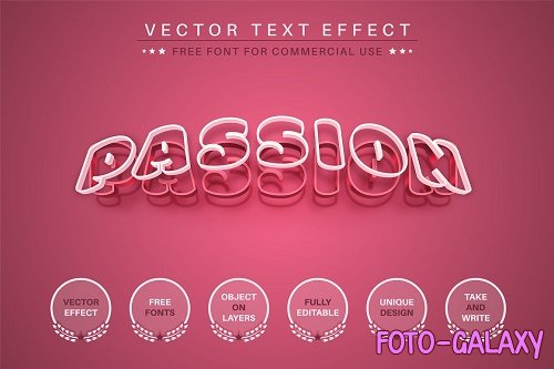 Passion - Editable Text Effect - 6604469