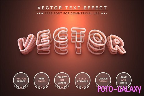 Vector Layers - Editable Text Effect - 6604871