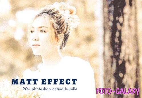 Matt Effect Photoshop Action Bundle