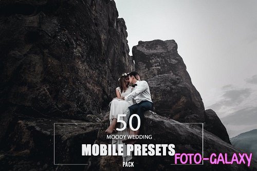 50 Moody Wedding Mobile Presets Pack