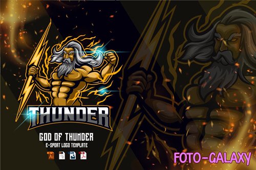 Thunder man E-sport logo