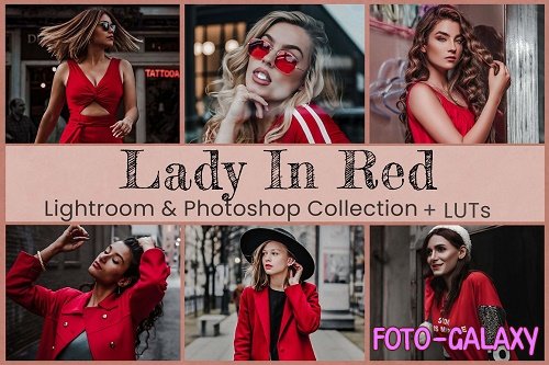 Lady In Red Lightroom Photoshop LUTs - 6633132