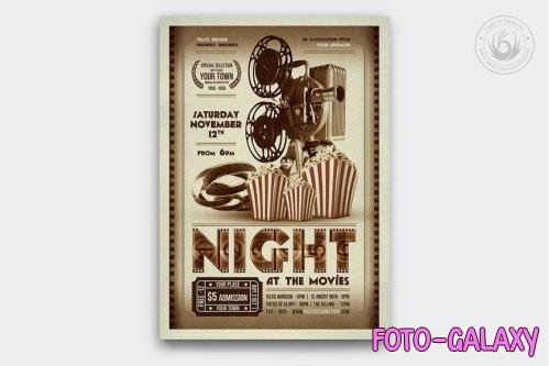 Night at the Movies Flyer Template - 155632