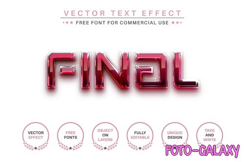 Turbo Plastic - Editable Text Effec - 6729397