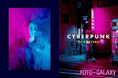 Cyberpunk Photo Effect for Posters - 6714525