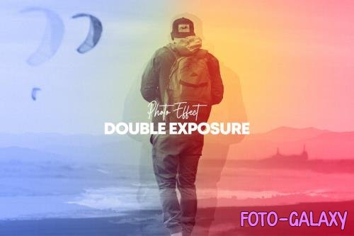 Double exposure photo effect