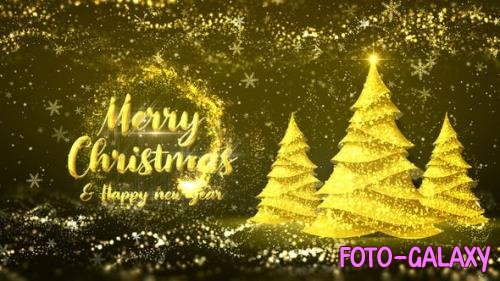 Golden Christmas Tree Wishes - 35111606
