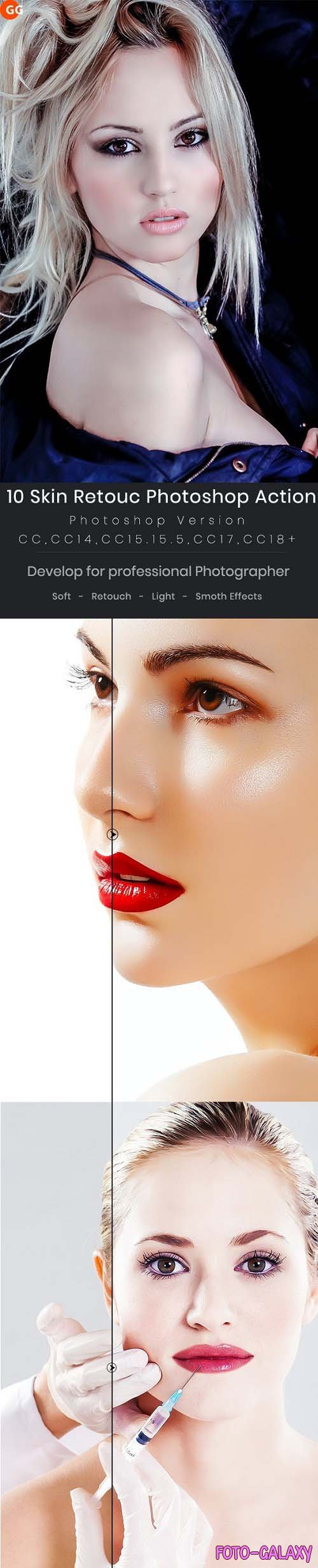 10 Skin Retouch Photoshop Action - 21648340