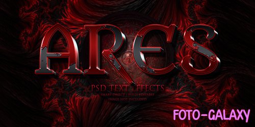 Ares text effect psd