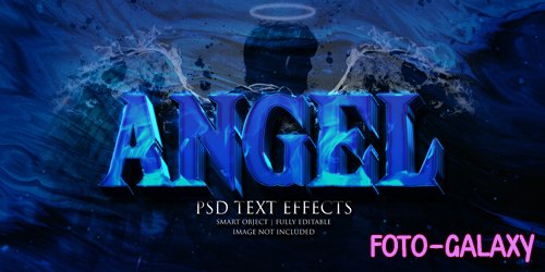 Angel text effect psd