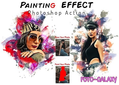 CreativeMarket - Painting Effect Photoshop Action - 6778360