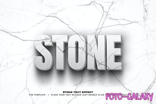 Stone text effect