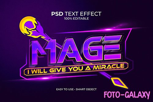 Esport Mage Logo Text Effect