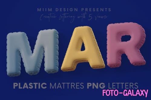 Plastic Mattress - 3D Lettering - 6449880