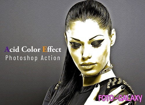 Acid Color Effect Photoshop Action