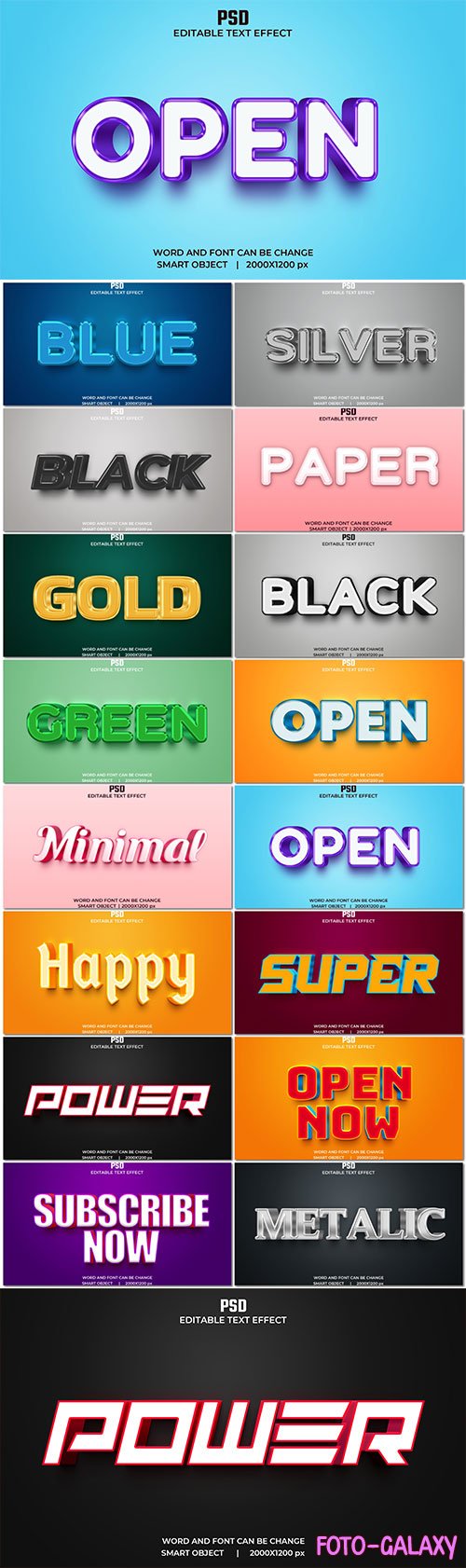 Psd text effect set vol 18