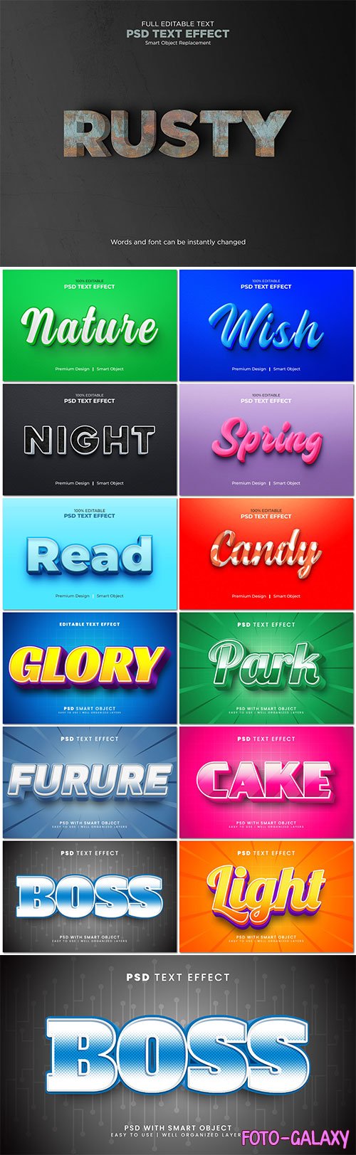 Psd text effect set vol 19