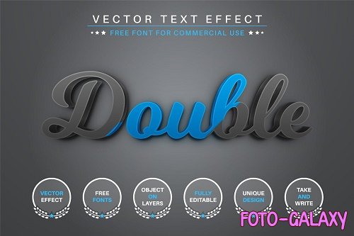 Double Color - Editable Text Effect - 6815719