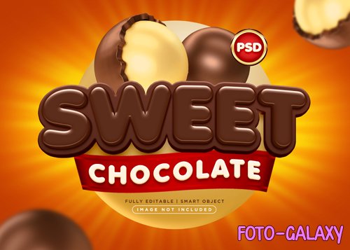 3d style chocolate text effect