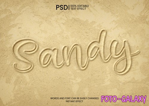 Sand Text Effect PSD
