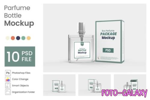 Parfume Bottle Mockup - 10 PSD