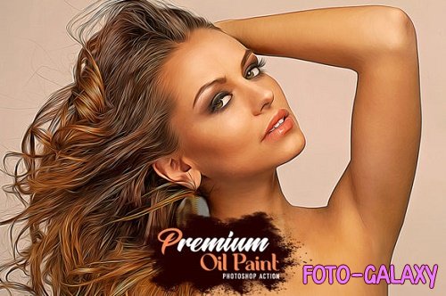 Premium Oil Paint Photoshop Action