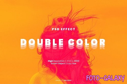 Double color psd photo effect