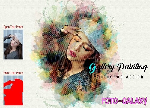 Gallery Painting Photoshop Action - 6922443