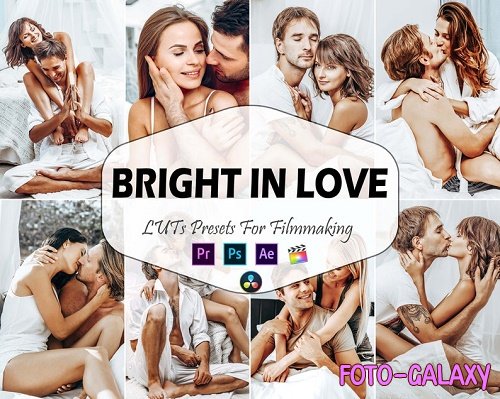 10 Bright In Love Video LUTs Presets, Romantic bright LUT preset