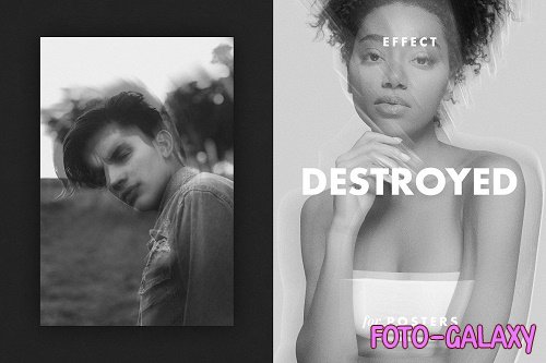 Destroyed Photo Effect for Posters - 6919167