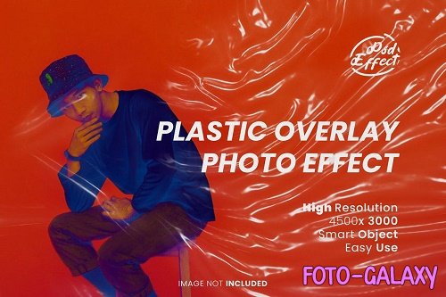 Plastic overlay photo effect