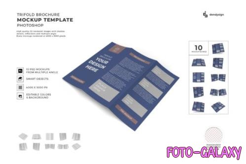 Trifold Brochure Mockup Template Bundle