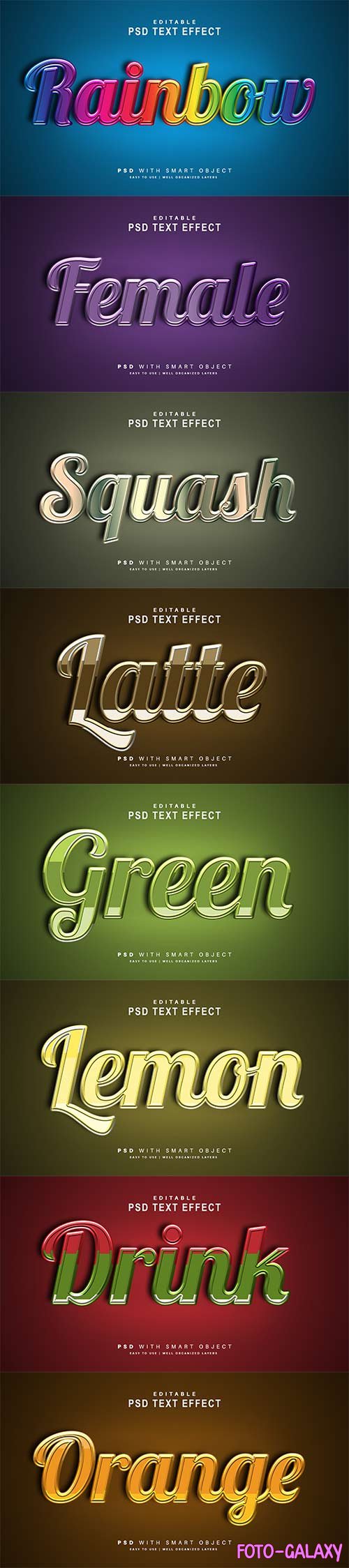 Psd text effect set vol 64