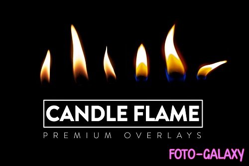 36 Candle Flames Overlays - 6398570