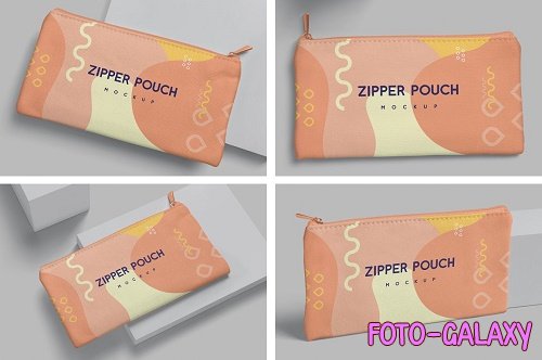 Zipper Canvas Pouch Mockups - 6906771