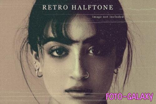Retro Halftone Photo Effect