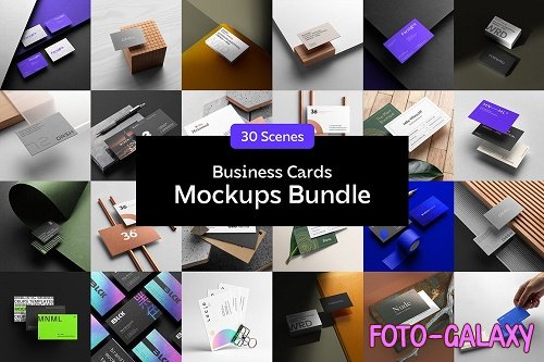 Business Cards Mockups Bundle - 6929076