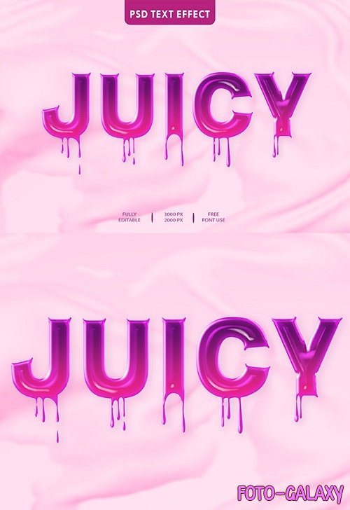 Juicy 3D Text Effect Style - 34418798