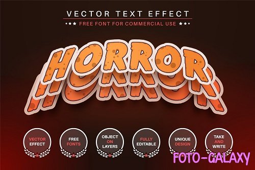 Horror Sticker Editable Text Effect - 6980186