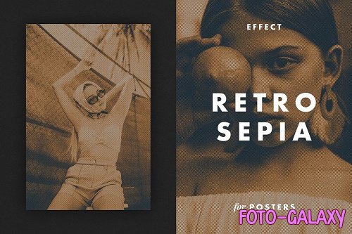 Retro Sepia Effect for Posters - 6971240