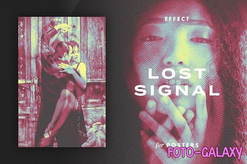 Lost Signal Effect for Posters - 6974443