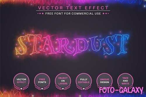 Stardust - Editable Text Effect - 6994130