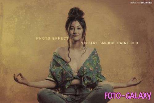 Vintage Smudge Paint Old Photo Effect
