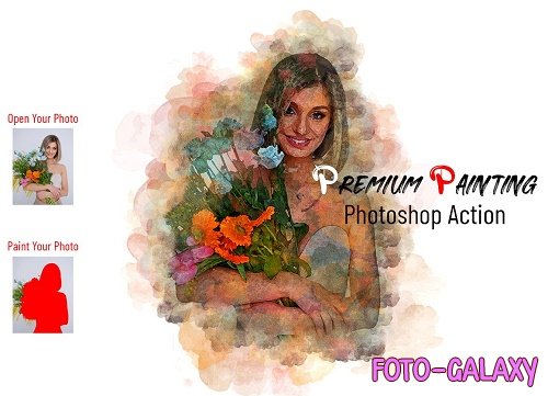 CreativeMarket - Premium Painting Photoshop Action - 6993761
