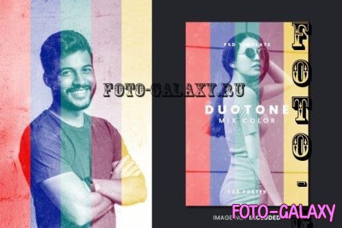 Duotone Mix Color Poster Photo Effect