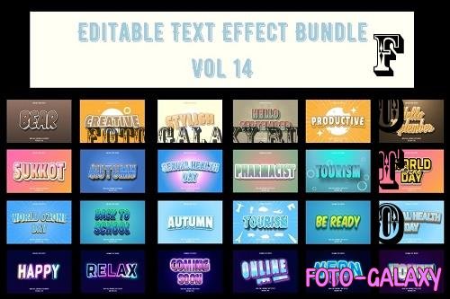 Editable Text Effect Bundle Vol 14 - 120 Premium Graphics