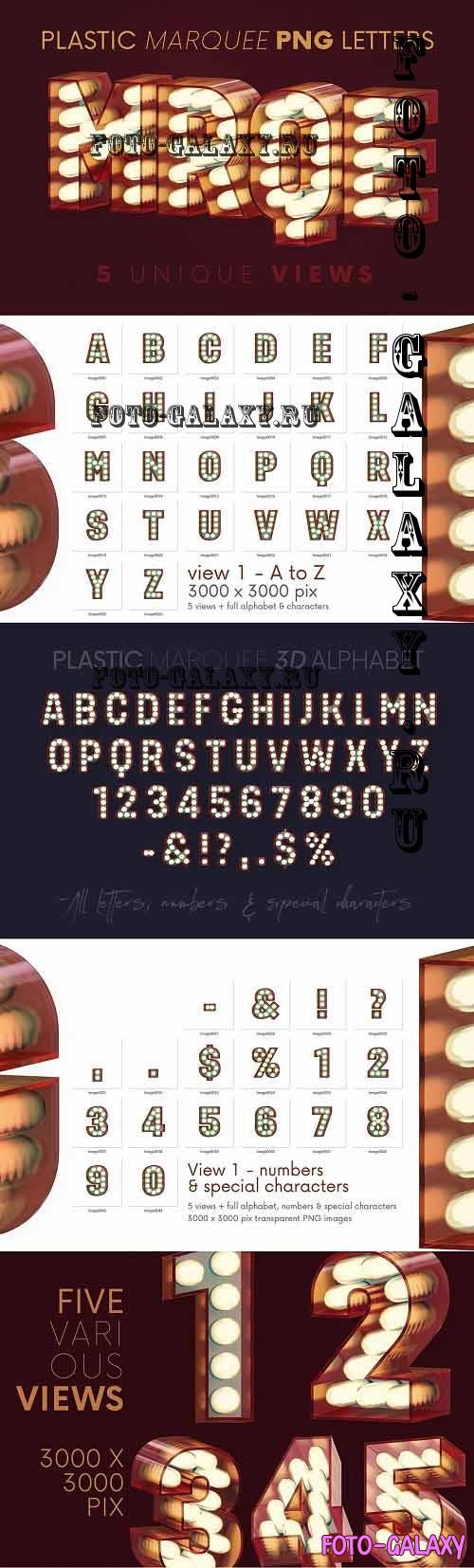 Plastic Marquee - 3D Lettering - 7015839