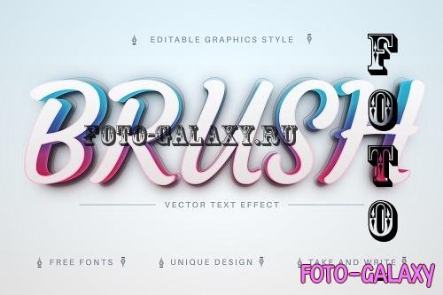 Color Brush - Editable Text Effect - 7015598